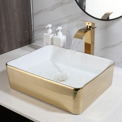 Rectangle bathroom vessel - bathroom, sink